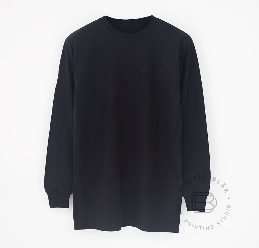 Simply Basic Playera Manga Larga Blanco Y Negro Caballero Catalogo